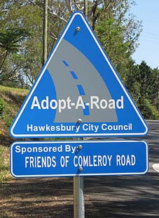 adopt a road - Comleroy Road