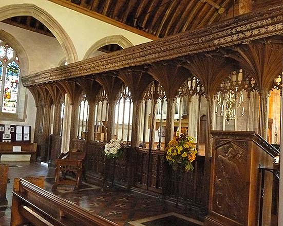 rood screen dunster