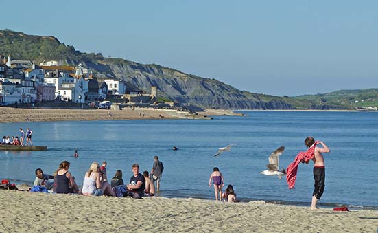 lyme regis beach